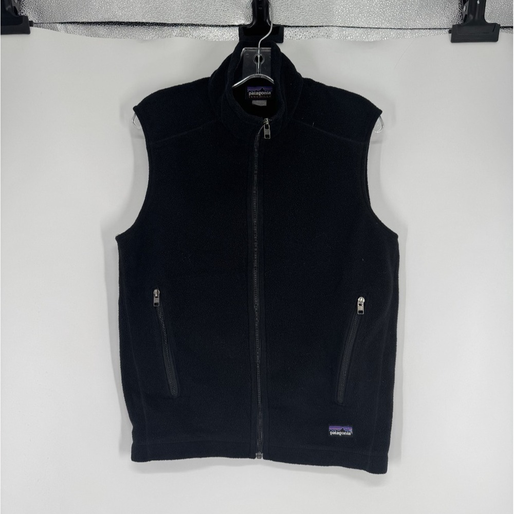 Patagonia‎ Synchilla Fleece Vest Mens Small Zipper Pockets Full Zip Up 25185